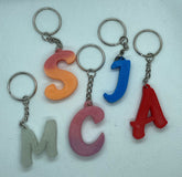 Personalised Initial Keyring, Letter Keyring, 3D printed Keychain, School Bag Keychain, Party Bag Filler, Gifts Under 5 Pound